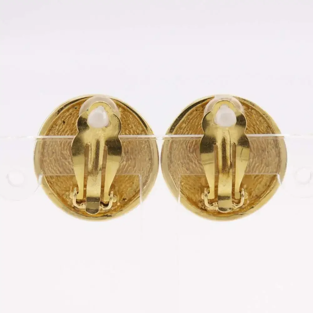 Chanel Cc Logo Clip-On Earrings Metal #250152C86B